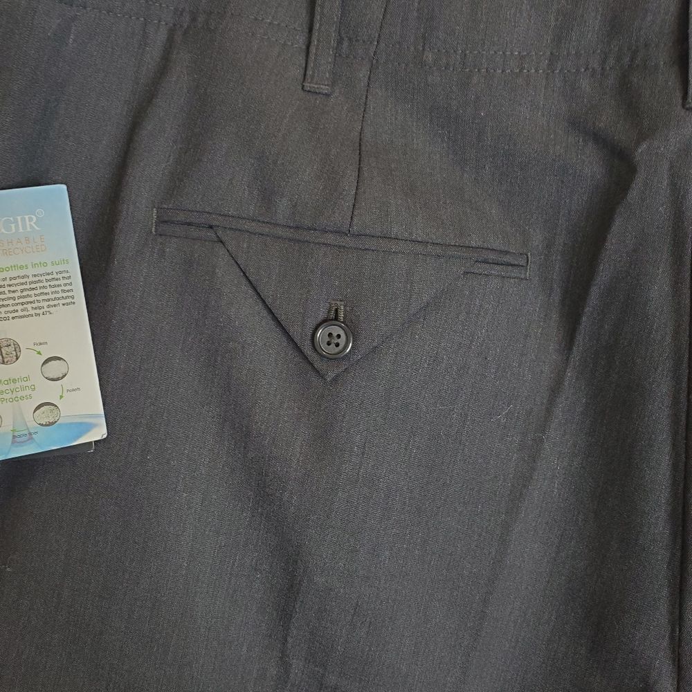 NEW 18W Doc & Amelia WOOL BLEND Classic Fit Straight Leg GRAY TROUSERS PANTS NWT - Picture 9 of 16